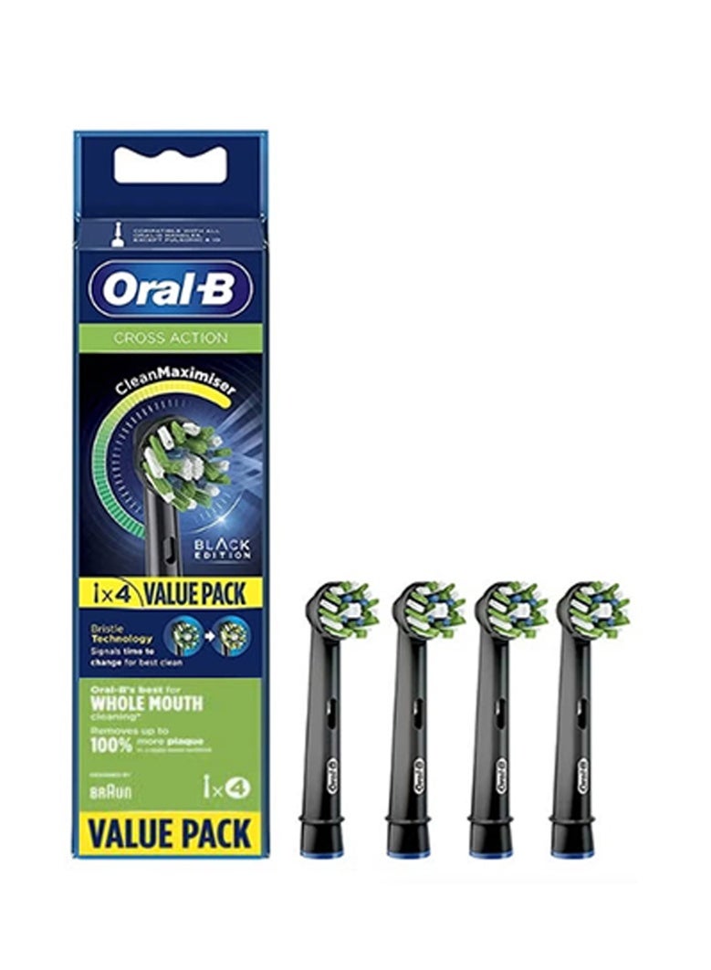 أورال بي رأس فرشاة الأسنان الكهربائية Oral-B Pro Sensitive Clean، براعم على شكل X وناعمة جدًا لتنظيف لطيف وإزالة الجير، عبوة من 4 رؤوس فرشاة أسنان، لون أبيض (قد يختلف التغليف) - Image 1